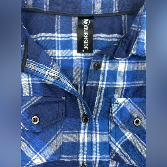Burnside Target Flannel Long Sleeve Button Down Womens Size Small - Picture 9 of 16